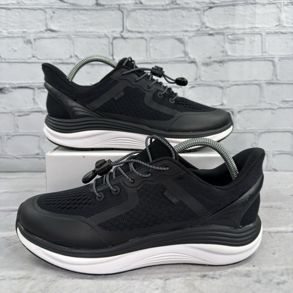 KIZIK LONDON Sneakers Shoes Women's  Size 9 Wide Black Hands Free Slip On - Picture 1 of 12